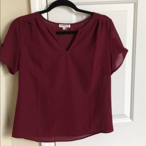 Maroon dress top